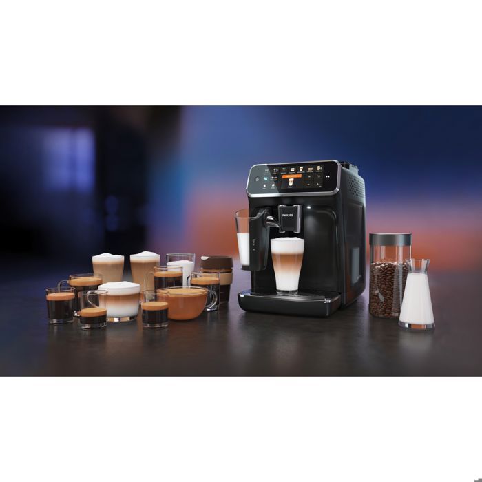 Machine à expresso automatique série r (EP5441/50), système de lait LatteGo, écran tactile, noir